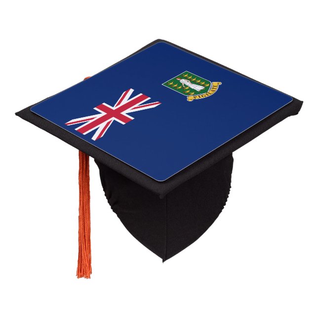 British Virgin Islands Flag Graduation Cap Topper (Angled)
