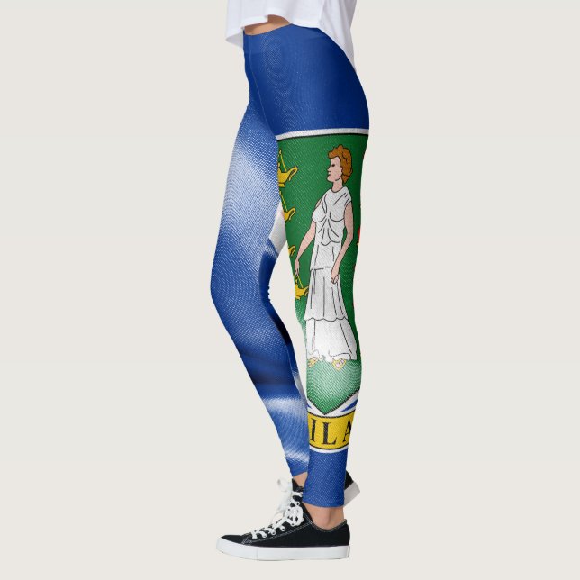 British Virgin Islands Flag Leggings (Left)