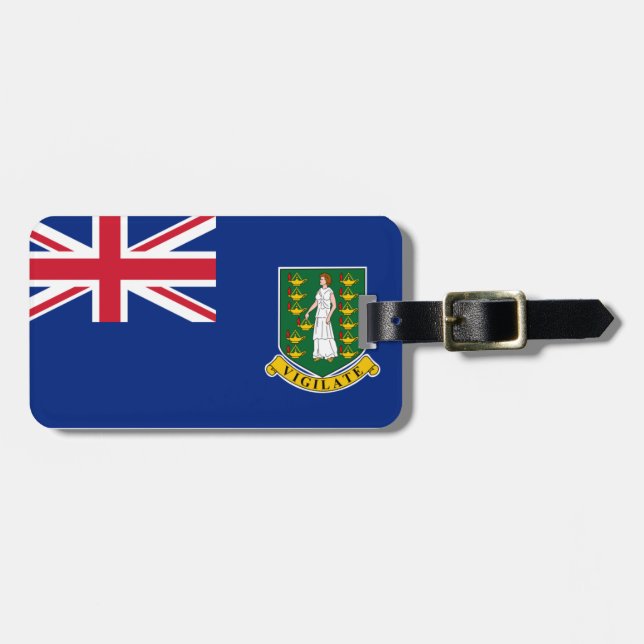 British Virgin Islands flag Luggage Tag (Front Horizontal)