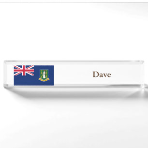 British Virgin Islands Flag Nameplate