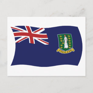 British Virgin Islands Flag Postcard
