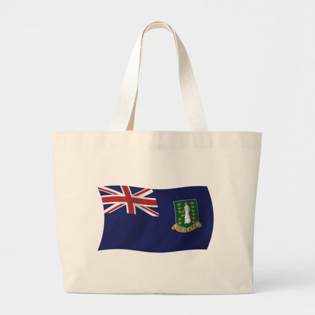 British Virgin Islands Flag Tote Bag (Front)