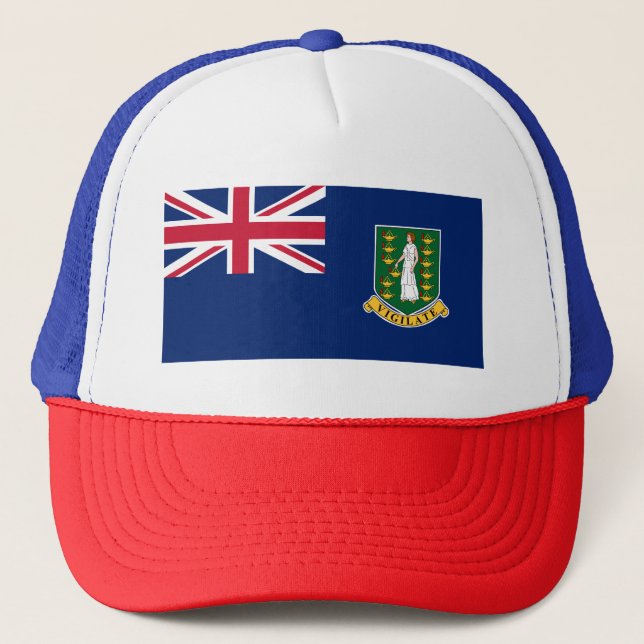 British Virgin Islands Flag Trucker Hat (Front)