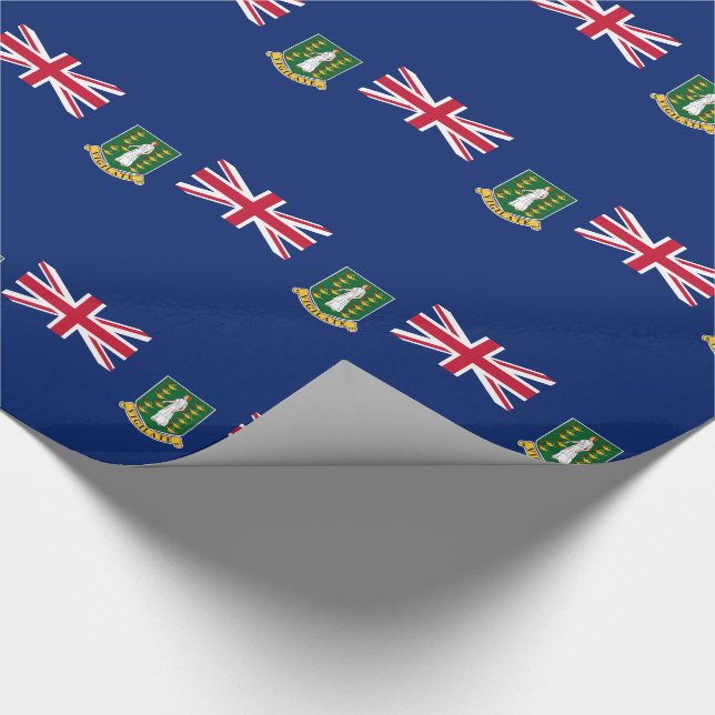 British Virgin Islands Flag Wrapping Paper (Corner)