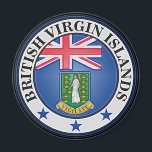 British Virgin Islands  Round Emblem Magnet<br><div class="desc">British Virgin Islands  Round Emblem</div>