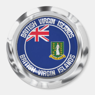 British Virgin Islands Round Emblem Magnet