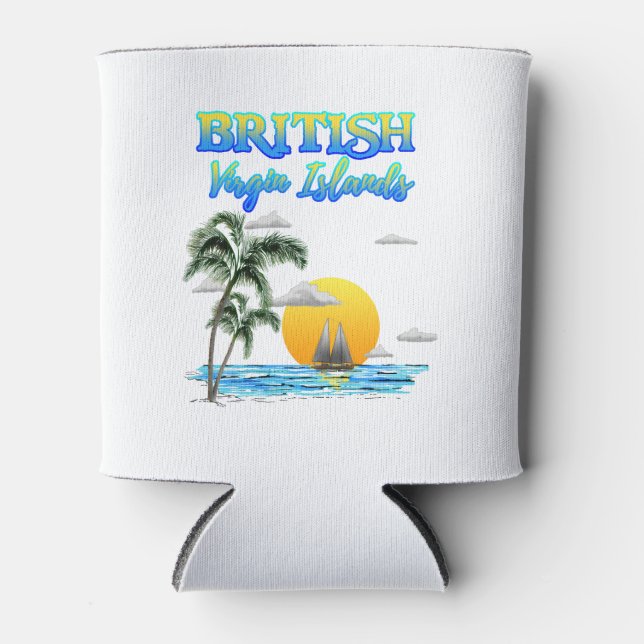 British Virgin Islands Sailing Can Cooler (Front)