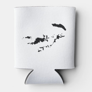 British Virgin Islands Silhouette Can Cooler