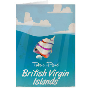 British Virgin Islands Vintage vacation Poster