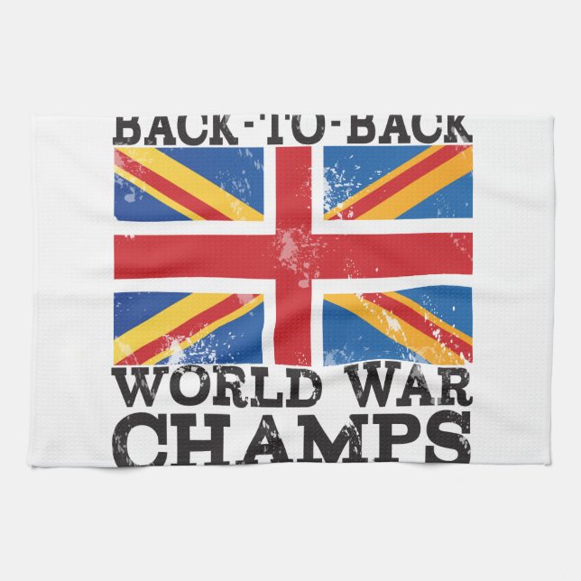 British World War Victory Kitchen Towel (Horizontal)