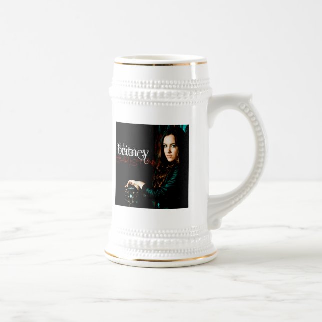 Britney Christian CD Cover Beer Stein (Right)