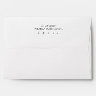 Britney: Classic Invitation Envelope (Black)