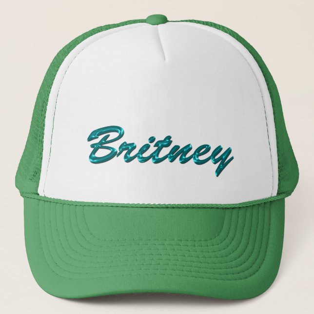 BRITNEY Nom Brandé Casquette cadeau personnalisé (Devant)