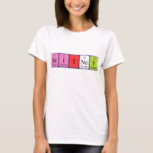 Britney periodic table name shirt