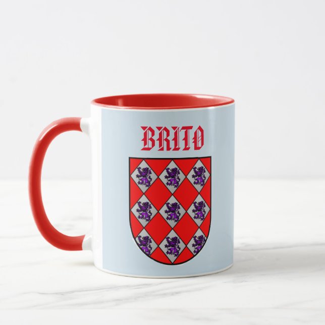 Brito Family Coat of Arms Mug (Left)