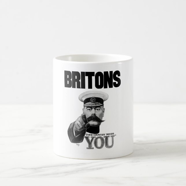 Britons Your Country Needs You - Lord Kitchener Coffee Mug (Center)