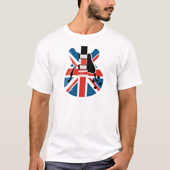 Britpop Guitar T-Shirt (Front)