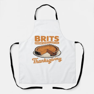 Brits Know How to Eat on Thanksgiving Oversized T- Apron