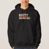 Britt Surname Retro Vintage 80s 90s Birthday Reuni