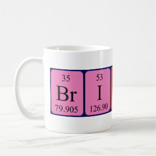 Brittani periodic table name mug