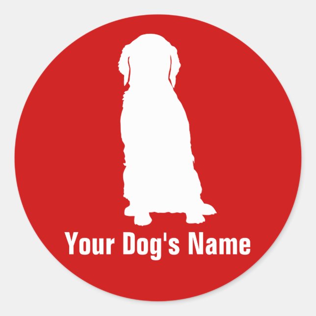 Brittany ブリタニー classic round sticker (Front)