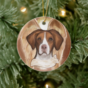 Brittany Angel Ceramic Ornament