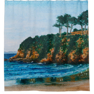 Brittany Beach Acrylic Painting, Tub