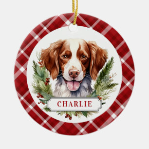 Brittany Ceramic Circle Ornament