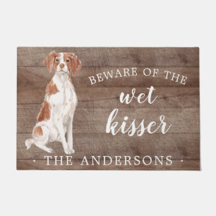 Brittany Dog Personalized Door Mat