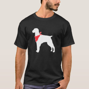 Brittany Dog Wearing Red Bandana T-Shirt