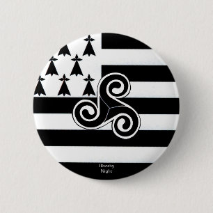 Brittany Flag (Breton) 2 Inch Round Button
