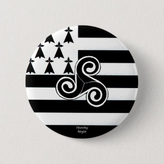 Brittany Flag (Breton) 2 Inch Round Button