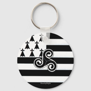 Brittany Flag (Breton) Keychain