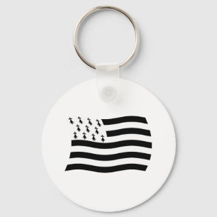 Brittany Flag Keychain