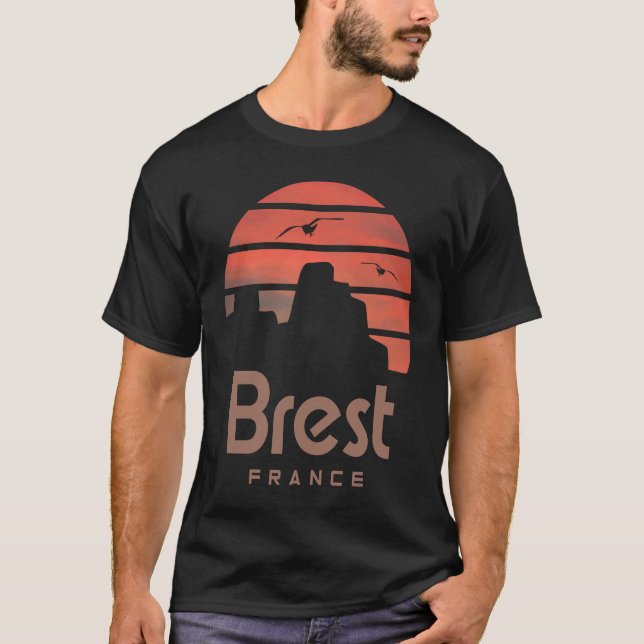 Brittany France Brest T-Shirt (Front)