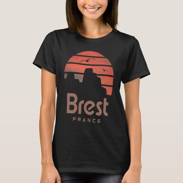 Brittany France Brest T-Shirt (Front)