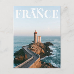 Brittany, France lighthouse Postcard