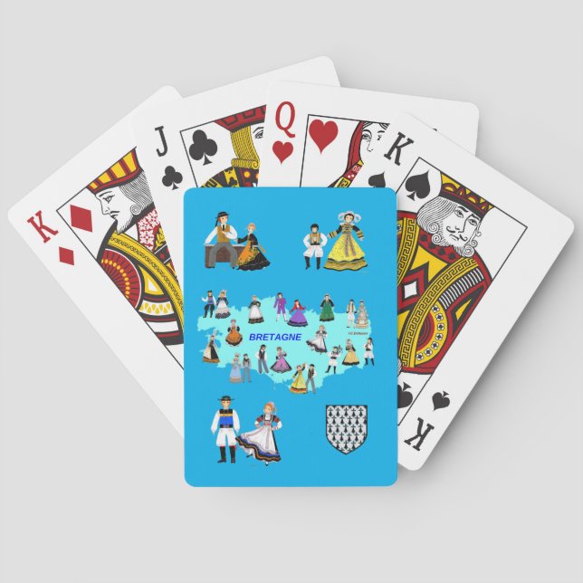 Brittany, France Playing Cards (Back)