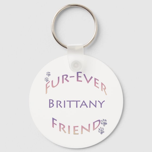 Brittany Furever Keychain (Front)
