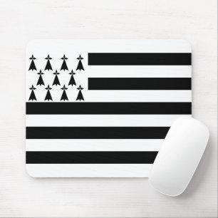 Brittany (Gwenn-ha-du) flag Mousepad
