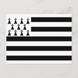 Brittany (Gwenn-ha-du) flag Postcard