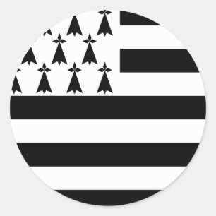 Brittany (Gwenn-ha-du) flag Sticker