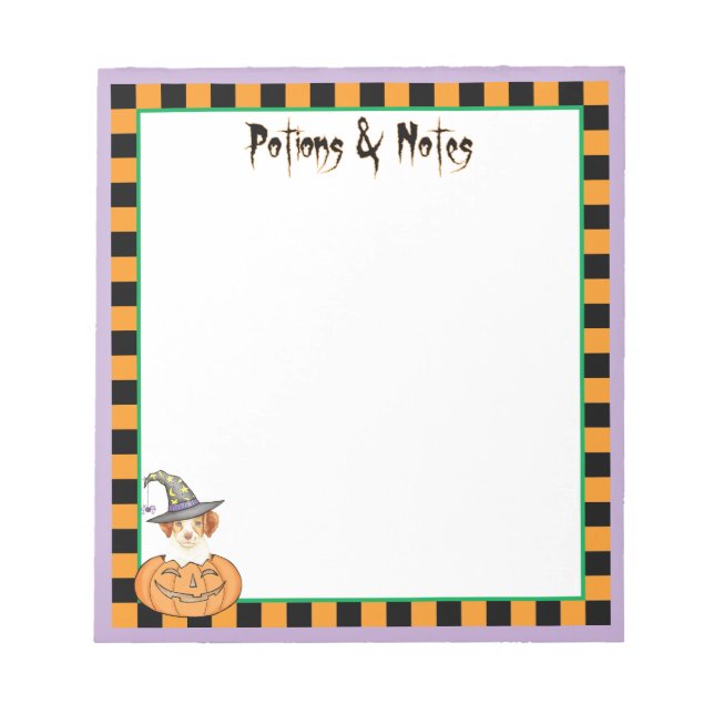 Brittany Halloween Notepad (Front)