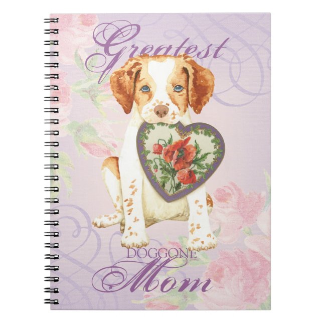 Brittany Heart Mom Notebook (Front)