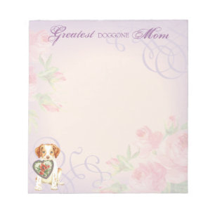 Brittany Heart Mom Notepad
