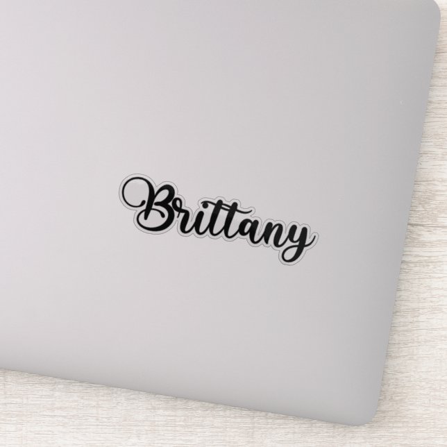 Brittany Name - Handwritten Calligraphy (Detail)