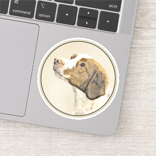 Brittany Painting - Cute Original Dog Art