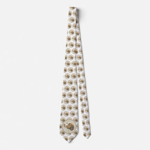 Brittany Painting - Cute Original Dog Art Tie