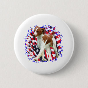 Brittany Patriot 2 Inch Round Button