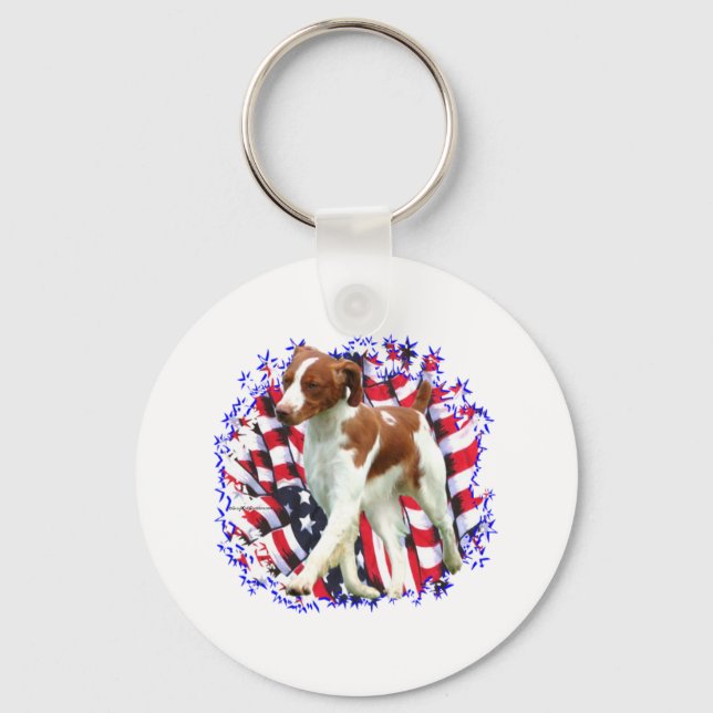Brittany Patriot Keychain (Front)